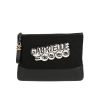Bolsito de mano Chanel  Editions Limitées en lona acolchada negra y cuero liso negro - 360 thumbnail