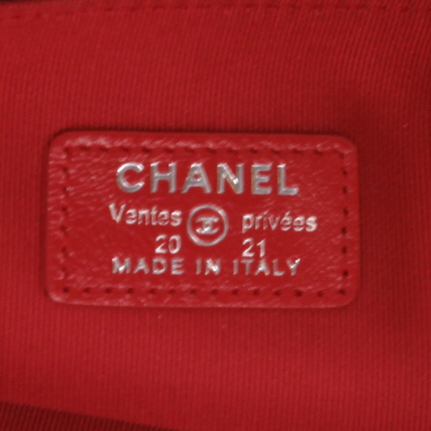 Pochette Chanel  Editions Limitées en toile matelassée noire et cuir lisse noir - Detail D2