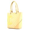 Chanel Cambon shopping bag in beige quilted leather - 00pp thumbnail