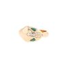 Bulgari Serpenti ring in pink gold,  diamonds and malachite - 00pp thumbnail