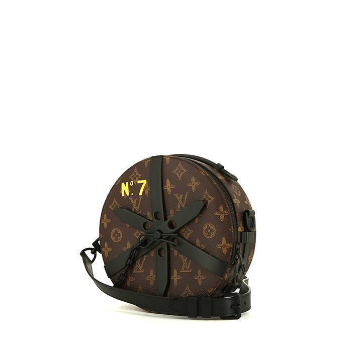 Louis Vuitton Wheel Box Bag Monogram Canvas with Leather Brown