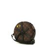 Bolso caja Louis Vuitton Edition Limitée  Wheel Box en lona Monogram marrón y cuero negro - 00pp thumbnail