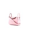 Hermes Lindy mini shoulder bag in pink leather taurillon clémence - 00pp thumbnail