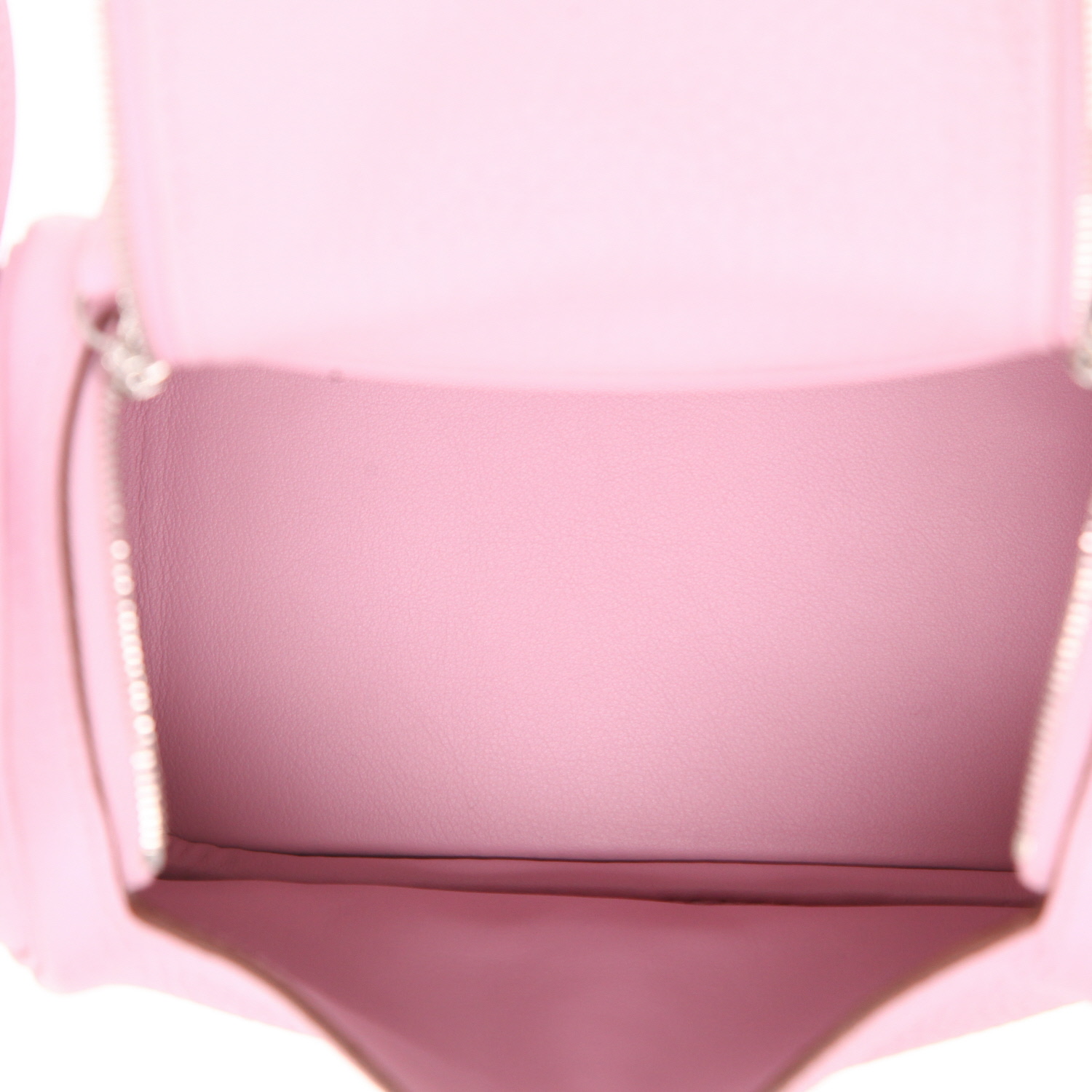 Sac bandoulière Hermes Lindy mini en cuir taurillon clémence rose - Detail D3