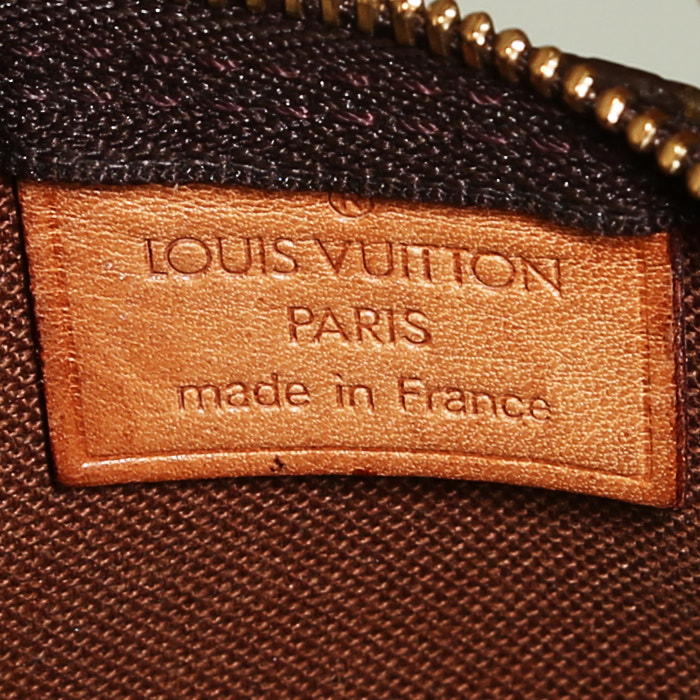 Sac à main Louis Vuitton  Speedy BB mini  en toile monogram et cuir naturel - Detail D3