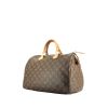 Bolso de mano Louis Vuitton  Speedy 35 en lona Monogram marrón y cuero natural - 00pp thumbnail