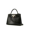 Bolso de mano Hermès Kelly 28 cm en cuero box negro - 00pp thumbnail