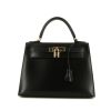 Hermès Kelly 28 cm handbag  in black box leather - 360 thumbnail