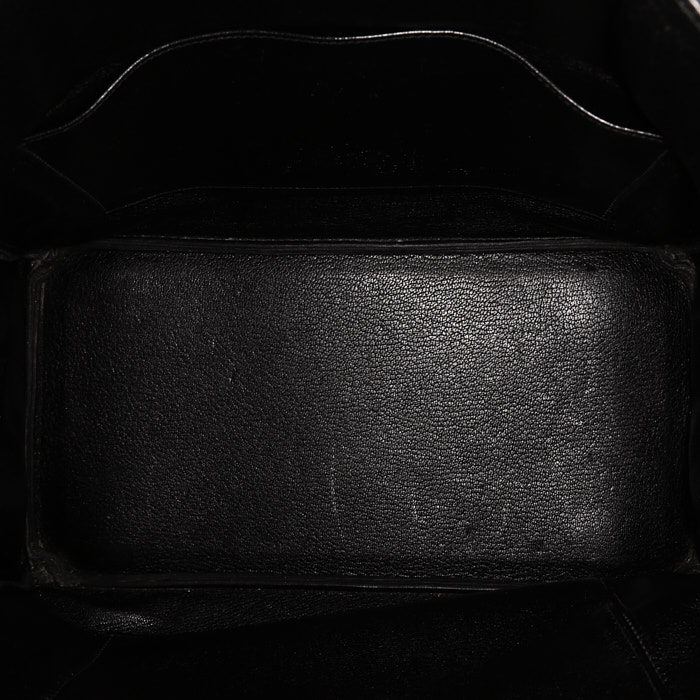 Bolso de mano Hermès  Birkin 35 cm en cuero togo negro - Detail D2