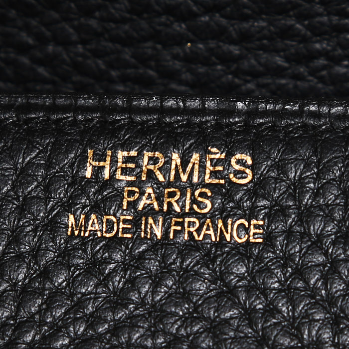 Hermès  Birkin 35 cm handbag  in black togo leather - Detail D3