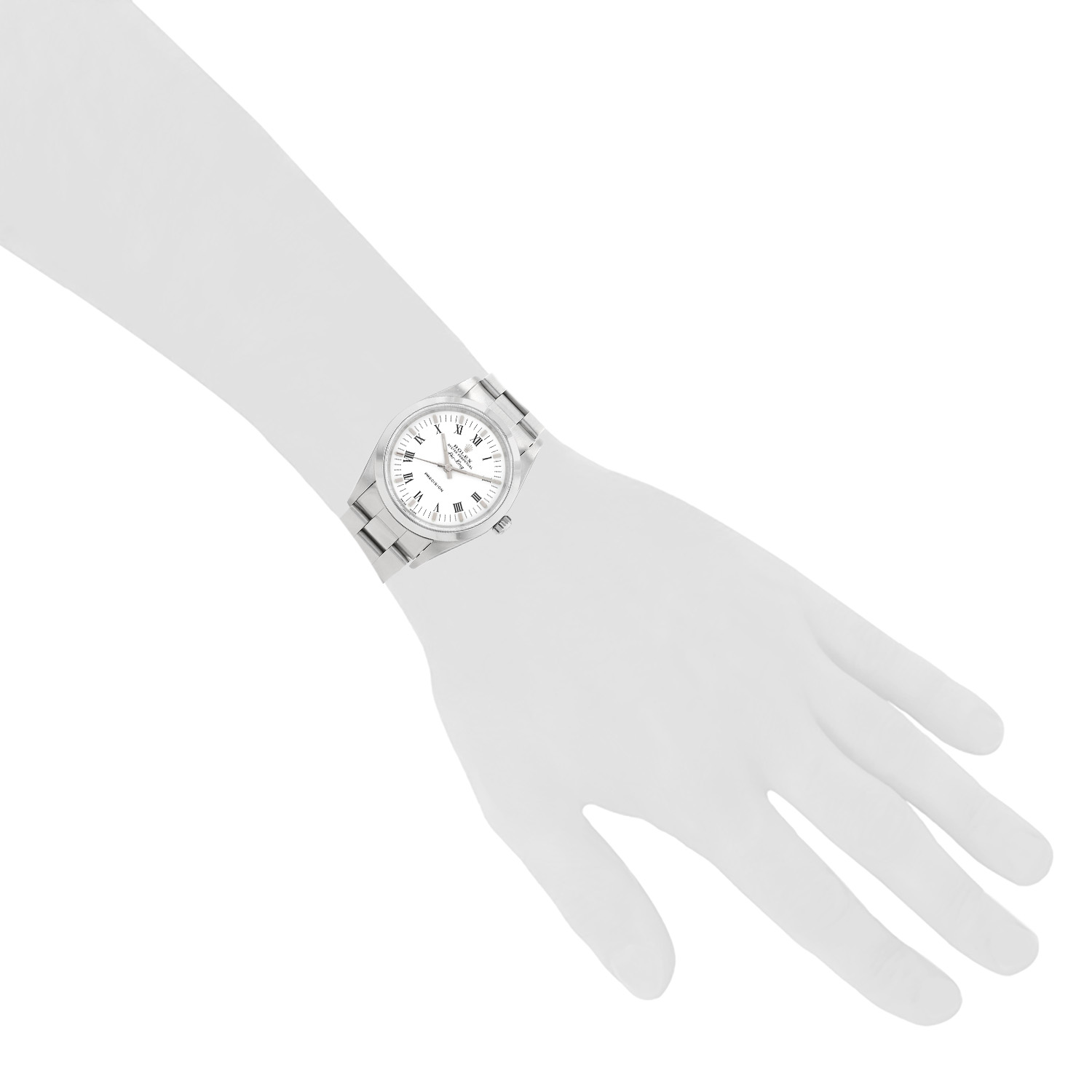 Montre Rolex Air King en acier Ref: 14000 Vers 1998 - Detail D1