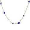 Pomellato Capri long necklace in pink gold, lapis-lazuli and rock crystal - 00pp thumbnail