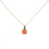 Pomellato Capri necklace in pink gold, coral and tsavorites - 00pp thumbnail