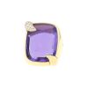 Pomellato Ritratto ring in pink gold,  amethyst and diamonds - 00pp thumbnail