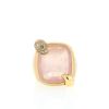 Bague Pomellato Ritratto en or rose,  quartz rose et diamants - 360 thumbnail