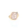 Pomellato Ritratto small model ring in pink gold, quartz and diamonds - 360 thumbnail