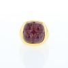 Pomellato Mosaique ring in yellow gold and tourmaline - 360 thumbnail