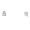 Mauboussin Chance Of Love #1 earrings in white gold and diamonds - 360 thumbnail