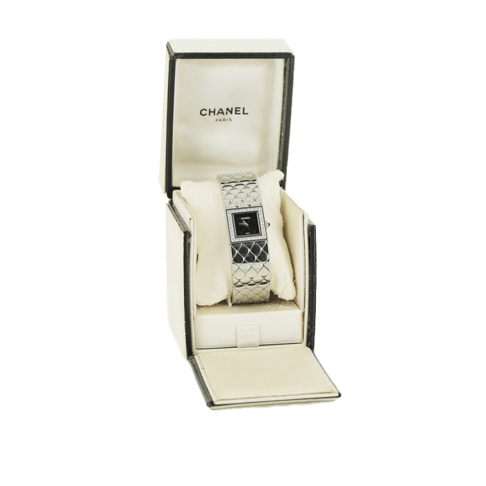 Reloj Chanel Matelassé Wristwatch de acero Circa  1990