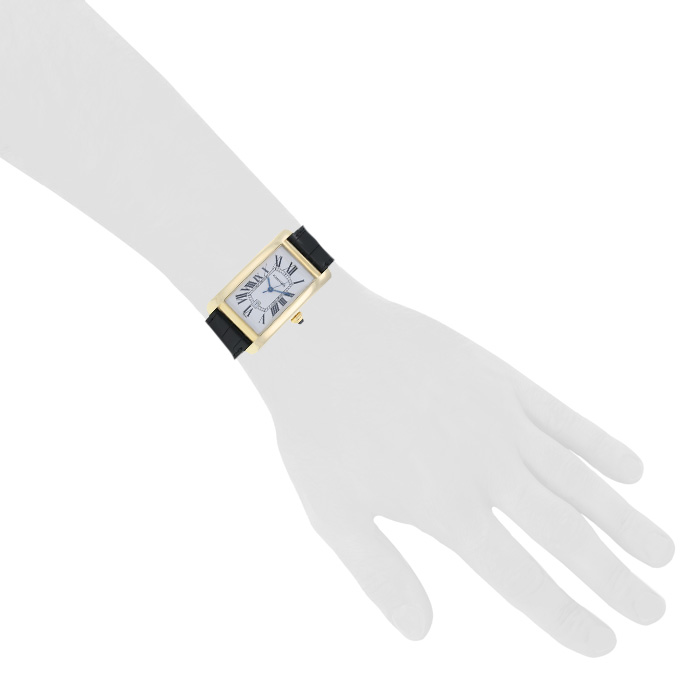 Cartier Tank Américaine  in yellow gold Ref.: 1740 Circa 1990 - Detail D1