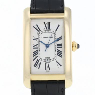 Montre Cartier Tank Américaine en or jaune Ref.: 1740 Vers 1990