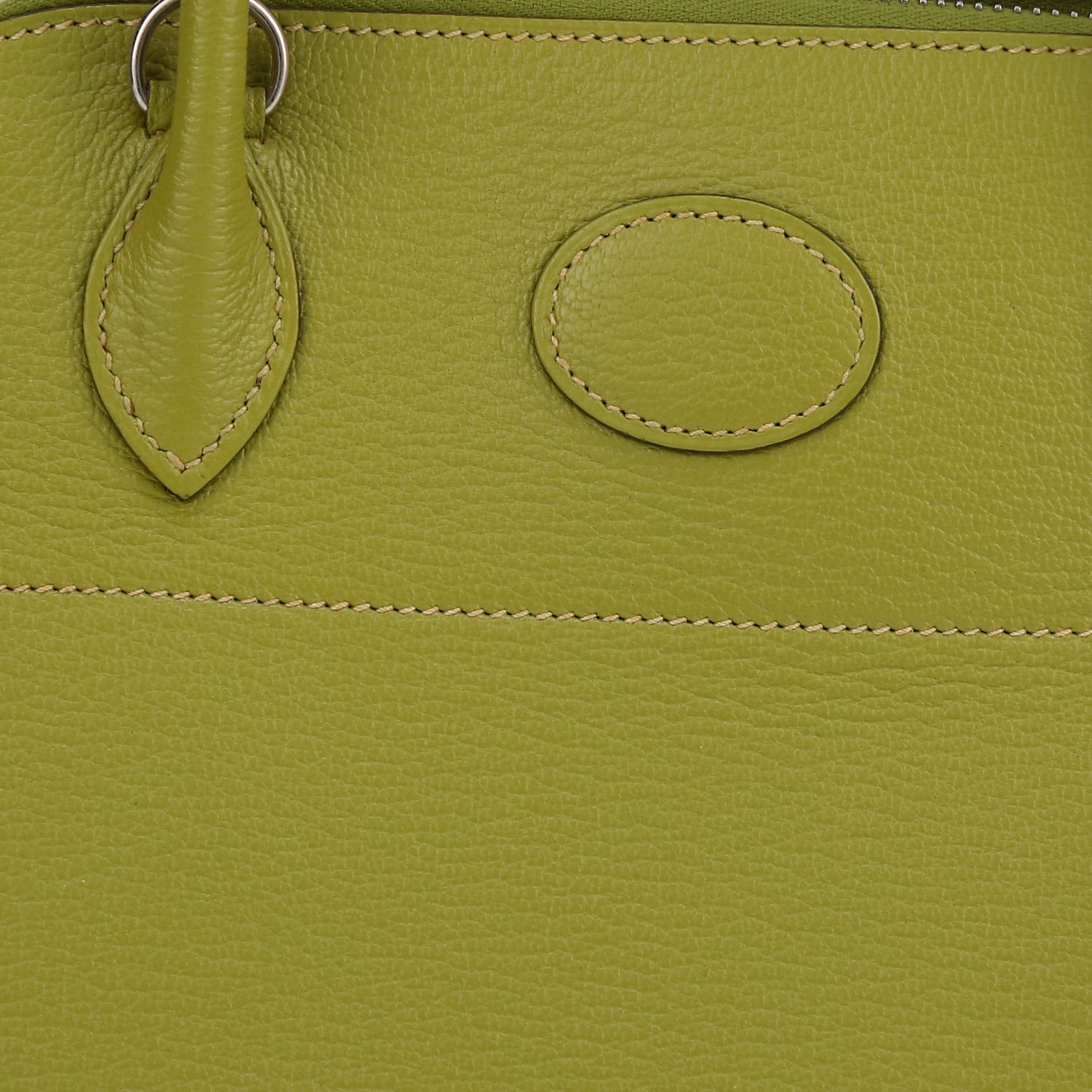 Borsa a tracolla Hermès Bolide 27 cm in capra verde anice - Detail D1