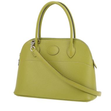 Borsa a tracolla Hermès Bolide 25 cm in capra verde anice