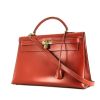 Hermès  Kelly 40 cm handbag  in red box leather - 00pp thumbnail