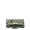 Bolso de mano Hermès  Kelly 32 cm en cuero box verde - 360 Front thumbnail