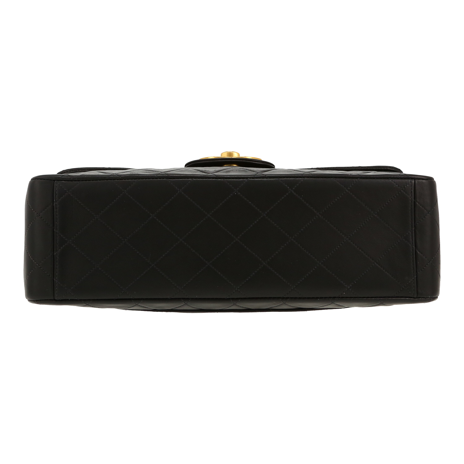 Bolso bandolera Chanel  Timeless Maxi Jumbo en cuero acolchado negro - Detail D1