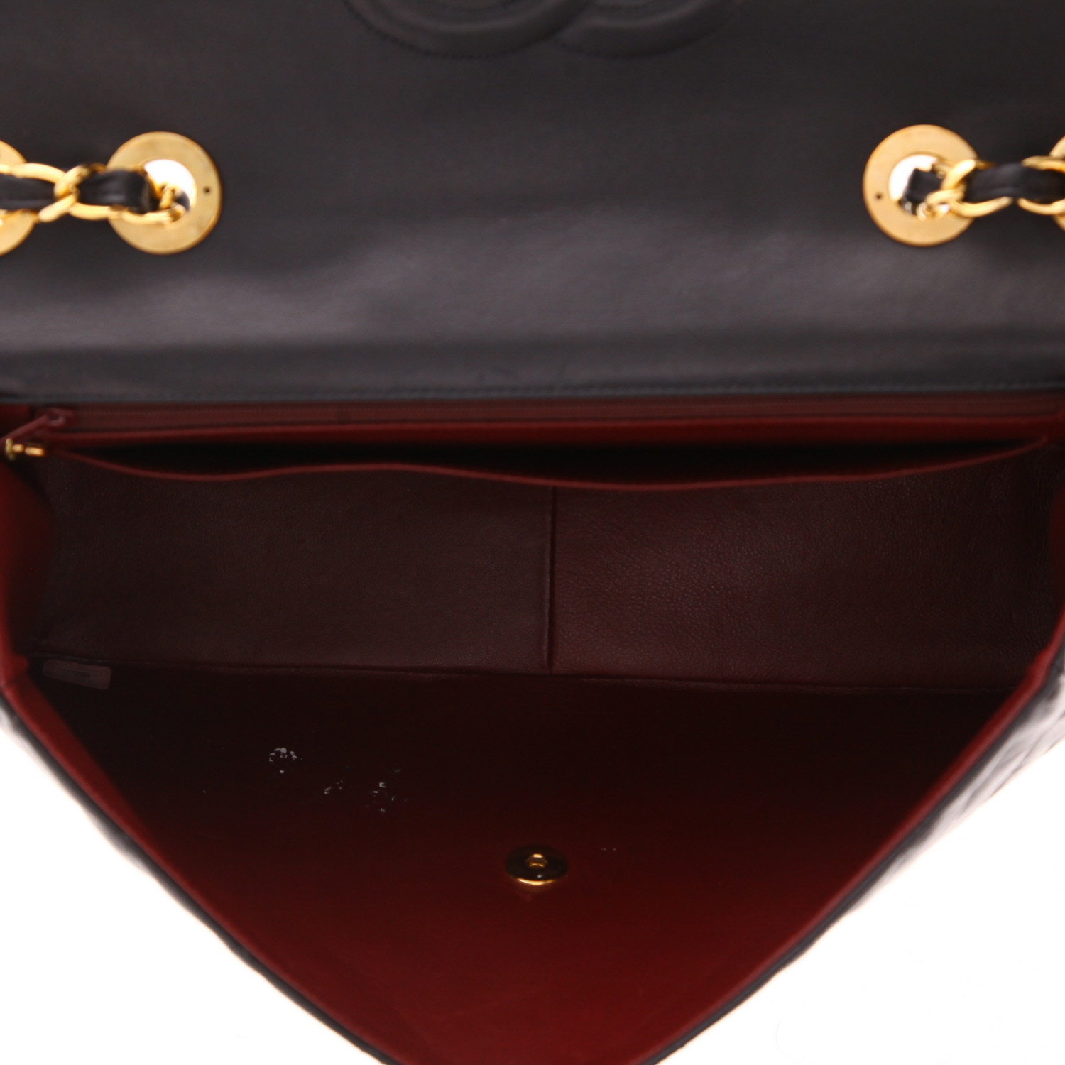 Bolso bandolera Chanel  Timeless Maxi Jumbo en cuero acolchado negro - Detail D3