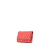 Sac bandoulière Chanel  Wallet on Chain en cuir matelassé rouge - 00pp thumbnail