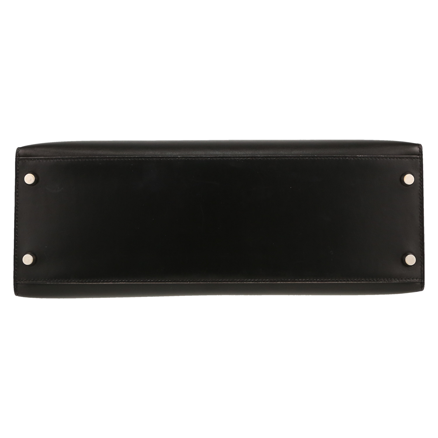 Hermès  Kelly 32 cm handbag  in black box leather - Detail D1