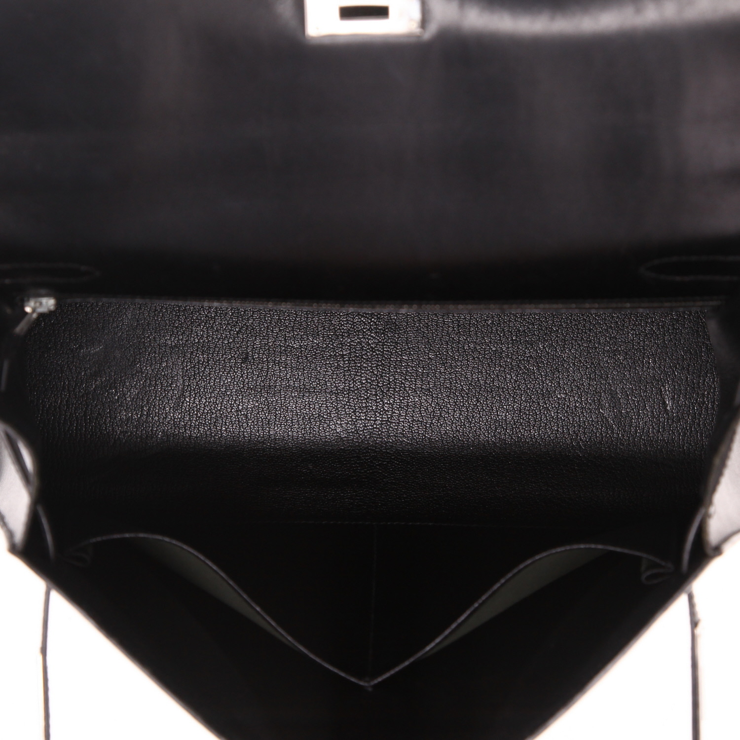 Sac à main Hermès  Kelly 32 cm en cuir box noir - Detail D3