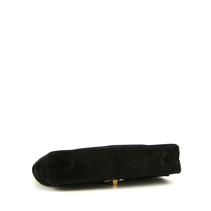Chanel  Timeless handbag  in black nubuck - Detail D5