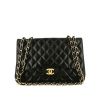 Chanel Timeless Jumbo shoulder bag  in black quilted leather - 360 thumbnail