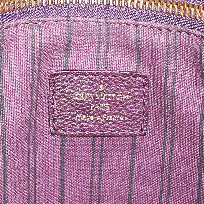 Louis Vuitton Citadines shopping bag in plum monogram leather - Detail D3