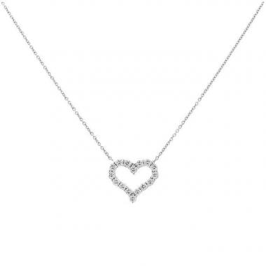 Tiffany 
Co Hearts necklace in platinium and diamonds