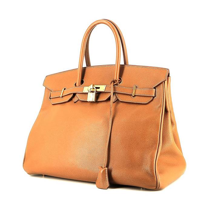 Hermès Birkin 35 cm handbag  in gold epsom leather - 00pp