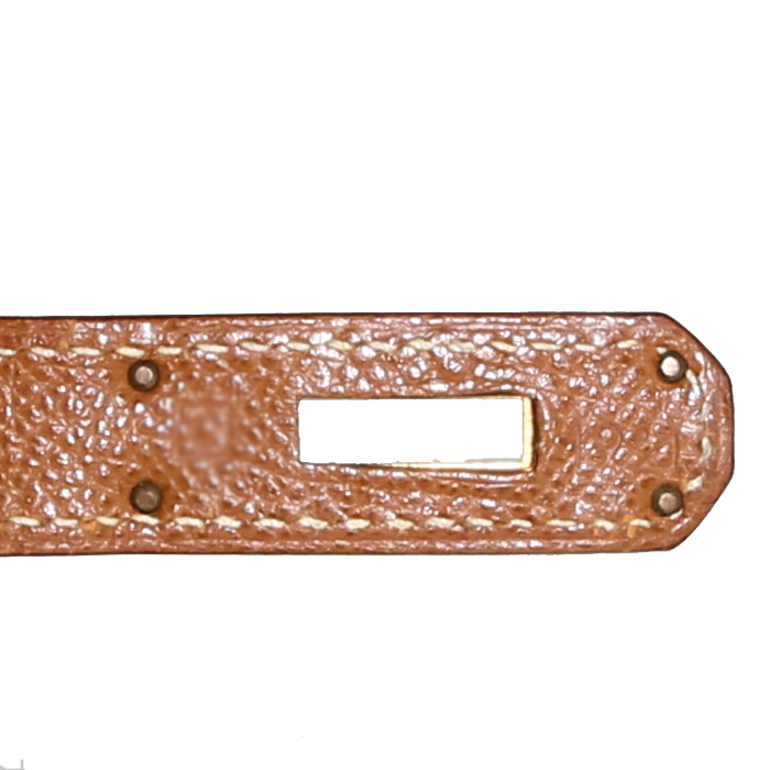 Hermès Birkin 35 cm handbag  in gold epsom leather - Detail D4