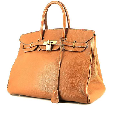 HERMES Epsom Leather Birkin 30 Hand Bag Gold Buckle Hand Bag White