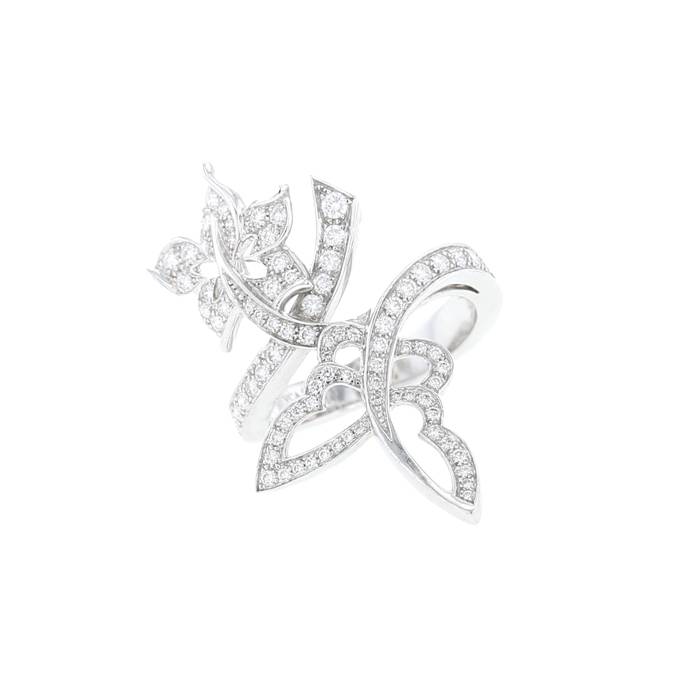 Bague Van Cleef & Arpels Flying Butterfly en or blanc et diamants - 00pp
