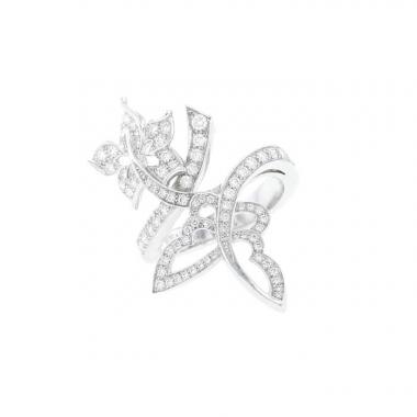 Sortija Van Cleef & Arpels Flying Butterfly en oro blanco y diamantes