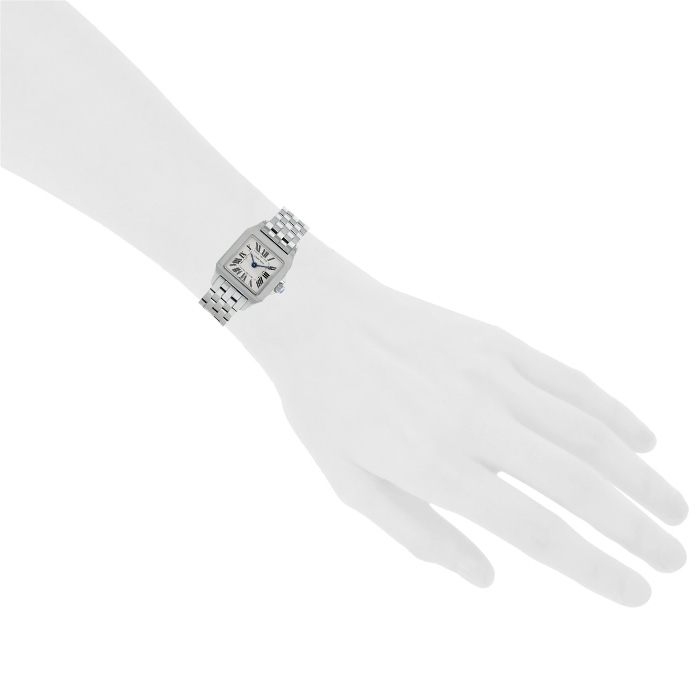 Montre Cartier Santos-Demoiselle et acier Ref:  2698  Vers 2018 - Detail D1