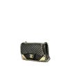 Chanel  Editions Limitées handbag  in black chevron quilted leather - 00pp thumbnail
