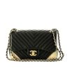 Chanel  Editions Limitées handbag  in black chevron quilted leather - 360 thumbnail