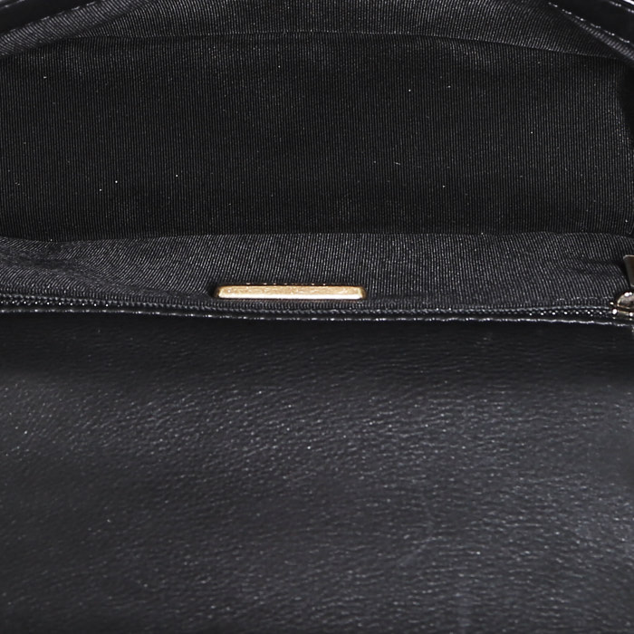 Borsa Chanel  Editions Limitées in pelle trapuntata a zigzag nera - Detail D3