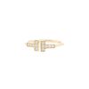 Open Tiffany & Co Wire ring in pink gold and diamonds - 00pp thumbnail
