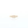 Open Tiffany & Co Wire ring in pink gold and diamonds - 360 thumbnail