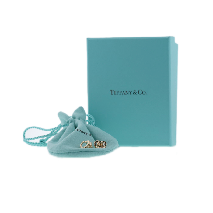 Orecchini Tiffany & Co Open Heart in oro rosa - Detail D2